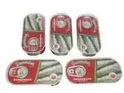 5 Cans Portuguese Sardines in Tomato Sauce 5 x 56g Rich in Omega 3 & Calcium