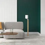 Single Speaker Stand for SONOS ONE, ONE SL, Play:1 80cm Tall White Beech