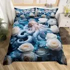 Cover Queen Size For Kids Boys Girls Wild Animal Sealife Bedding Sets,Ocean Sea