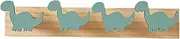 Dinosaur Towel Hook - Hat Rack Door Hanger, Dinosaur Double Hooks | Home Decoration Fabric Holder Hook, Dinosaur Wood Wall Hooks