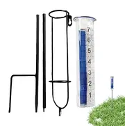 Outdoor Rain Gauge | Decorative Rain Measure Gauge | Large Clear Numbers Measuring Tool, Measuring Device for Garden, Deck, Lawn