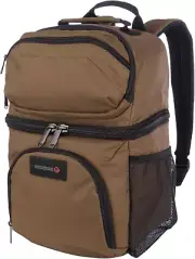 36 Can Cooler Backpack with Durable Nailhead Nylon, Dual Compartment Cooler & Dr