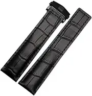 [SKXMOD] Genuine Cowhide Watch Band For TAG Heuer Carrera Lincoln 19mm 20mm 22mm Black Brown Folding Buckle Watch Strap Men