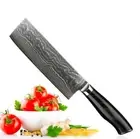 Sharp Chef's Cook Stainless Damascus Steel Kitchen Vegetable Meat Cleaver Knife