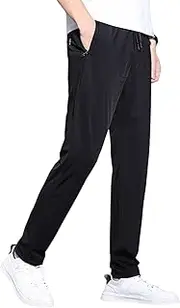 [bondoo] Mens Sweat Pants - Athletic Running Stretch Pants,Stretch Quick Drying Pants, Athletic Jogging Sweatpants, Breathable Lightweight Soft Active Pants for Jogging