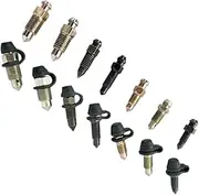 for Moped Scooter Motorcycle Brake Pump Calipers Exhaust Bleed Screw with Rubber Dust Cap Replacement of Accessories (Color : M8X1.25-30.5)