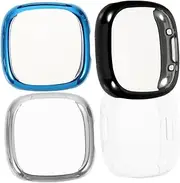 Gadpiparty 4Pcs Tpu Watch Protectors Transparent All Around Covers for Sense Scratch Resistant Screen Protector Lightweight Easy Installation Compatible with Smartwatch