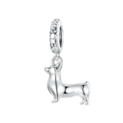 925 Sterling Silver Corgi Charms For Bracelets