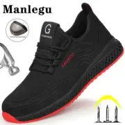 Air Mesh Steel Toe Breathable Working Running Shoes Lightweight Safety Boots