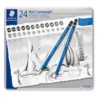 在飛比找TAAZE讀冊生活優惠-頂級藍桿素描鉛筆24色【施德樓STAEDTLER】