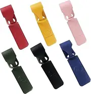 [Paifeancodill] Leather Bag Tags Travel Tags, 6Pcs Luggage Tag Faux Double-Sided Leather Bag Tags,Luggage Tags Business Card Holder Pu Leather Travel Id Bag Tags,Travel Luggage Handbag Suitcase Instrument Tag Label