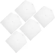 KALLORY 5 Pcs Document Protectors Transparent Loose Leaf File Bags with Storage for Photos Documents for Home Office School and Travel