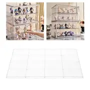Shelf Divider for Display Case Clear Movable Plate for Showcase Storage Bin