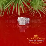 925 Sterling White Silver Cinderella 1.10ct Cubic Zirconia Women's Ring Size 6.5