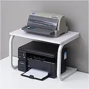 Printer Stand Desktop Printer Stand Printer Table 2-Layer Desktop Storage Shelf Desktop Stand for Printer for Home Office Printer Stand with Storage (Color : Bianco, Size : 57 * 38 * 40cm)