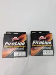 2X BERKLEY FIRELINE THERMALLY FUSED TOUGH 17 LB 125 YRDS SMOKE COLOR BRAID