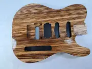 Zebrawood HSS body - Tele -for Fender Strat Stratocaster neck Floyd Rose J2036