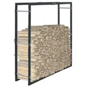 Fireplace Log Holder Organizer Firewood Lumber Wood Rack Heavy Duty Steel Frame