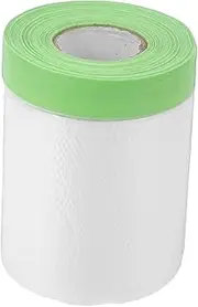 ULTECHNOVO Pre-Taped Masking Film Rolls Paint Protective Film for Automotive Home Renovation