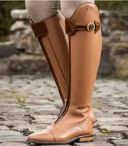 HKM Liano Dressage Riding Boots in Brandy SIZE 39 New In Box