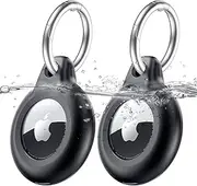 Airtag Holder Air Tag Case with Keychain - Waterproof Anti-Scratch Airtags Key Chain for Apple Air Tags, AirTag Accessories AirTag Cover for GPS Item Finder Tracker Dog/Cat AirTag Holder