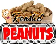 Roasted Peanuts Decal 14" Concession Cart Van Food Truck Vinyl Sign Sticker