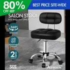 ALFORDSON Salon Stool Backrest Swivel Barber Hair Dress Chair Tufan Black