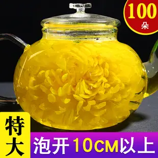 茗盛金絲皇菊大菊花茶菊花茶一朵一杯黃山胎黃菊大黃菊花茶葉