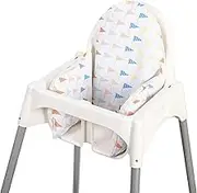 Dadouman Inflatable Supporting Cushion for IKEA Antilop High Chair, Baby High Chair Cushion, Polyester Fabric Cover with Inflatable Cushion Insert (Flags)