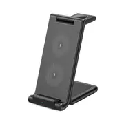 C53 3 In 1 15W Desktop Wireless Charger Stand for Iphone Watch Earplugs