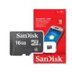 SANDISK 16G Class 4 C4 micro SD 記憶卡 手機擴充 (SDC4-16G)