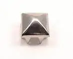 8mm Silver Style 701 Pyramid Square Nailhead 8 Prongs Non Rusting - 50 PCS