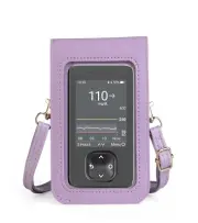 Satchel/shoulder pouch With Adjustable length lanyard for Dexcom G7 Receiver