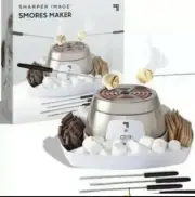 SHARPER IMAGE Electric Tabletop Indoor S'mores Maker With 4 Skewers BNIB