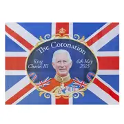 King Charles VE Day Anniversary Union Jack Flag 30" x 20 Party Decoration