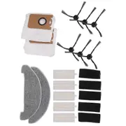 15 Pack Dust Bags Mops Side Brushes Sets S9 Robot Vacuum Cleaner Spare Parts