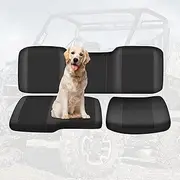 CEMOFE UTV Seat Cover for Polaris Ranger 1000 2020-2025/Polaris Ranger XP 1000 2017-2021, Split Bench Seat Covers Heavy Duty 1680D Waterproof UTV Seat Cover Set(3 PCS)