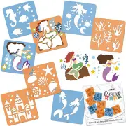 Drawing Stencils for Kids // Set of 8 pcs. // MERMAIDS