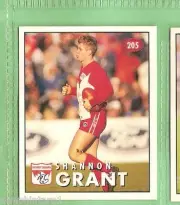 1996 AFL SELECT STICKER #205 SHANNON GRANT, SYDNEY SWANS