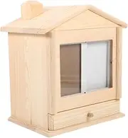 PENIKOKO Wooden Pet Ashes Urn Elegant Cremation Container for Dogs Durable Wooden Holder with Photo Frame Memorial Box for Pet Ashes Special Keepsake for Cherished Memories