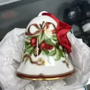 Tiffany & Co Porcelain Vintage Holiday Christmas Bell Made in Japan