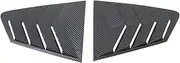 Compatible for Mazda 3 M3 Axela Sedan 2019-2023 2024 2025 Carbon Fiber Rear Window Louver Shutter Spoiler Side Vent Cover Trim Accessories