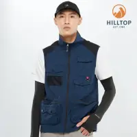 在飛比找momo購物網優惠-【Hilltop 山頂鳥】男款超潑水抗UV彈性背心S03M2