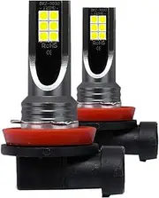 2Pcs Car H11 H8 H9 COB 60W 6000K LED Headlight Fog Light Bulbs Replace Halogen Kit Clear White Light
