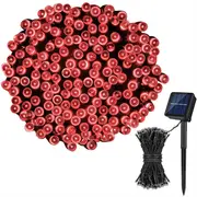 Catzon Solar Christmas Lights 72ft 200 LED 8 Modes Solar String Lights Waterproof-Red