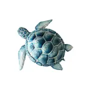 Darlin Capiz/Metal 49x49cm Turtle Wall Art Hanging Home Decor Display Blue/White
