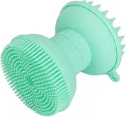 Facial Cleansing Brush Silicone Soft Ergonomic Scalp Scrubber Exfoliator for Face Washing Head Massage