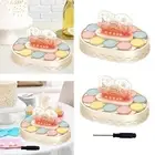 Rotary Sushi Machine with Music Light Reusable Pastries