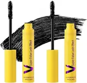 Bubble Mascara Volume And Length For Bold Separated Lashes Waterproof Long-Lasting,Bubble Mascara Waterproof Long-Lasting And Smudge-Free (2PCS)