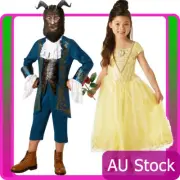 Belle Princess Disney Kids Childs Beauty And The Beast Dress Costume Mask